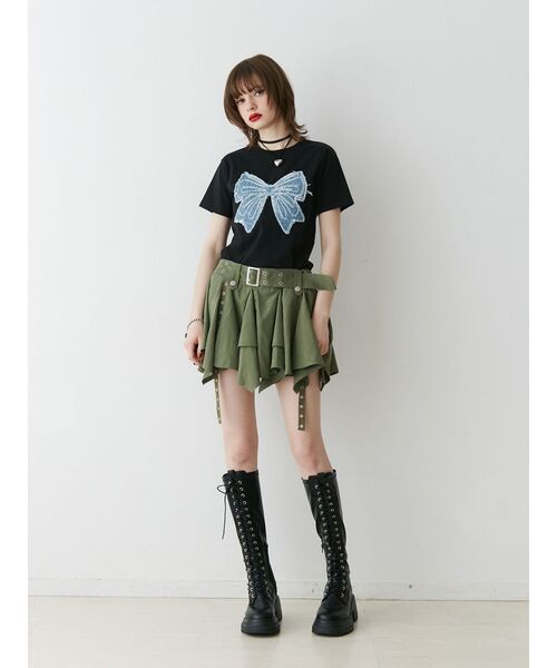 jouetie（ジュエティ）の「レースアップロングブーツ（ブーツ・レディース・シルバー/ブラック・LARGE/MEDIUM）」の7枚目の写真