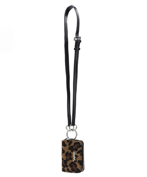 X-girl（エックスガール）の「ANIMAL PRINTED COIN & CARD CASE（コインケース・レディース・ホワイト/ベージュ・ONE SIZE）」の2枚目の写真