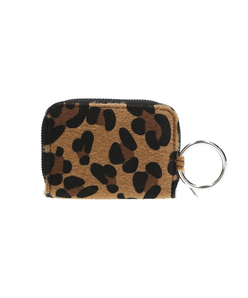 X-girl（エックスガール）の「ANIMAL PRINTED COIN & CARD CASE（コインケース・レディース・ホワイト/ベージュ・ONE SIZE）」の10枚目の写真