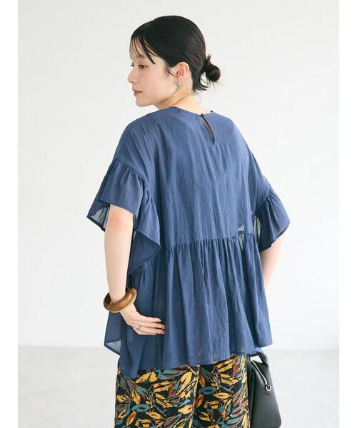 CRAFT STANDARD BOUTIQUE（クラフトスタンダードブティック）の「ヴィンテージボイルティアード切替ブラウス（シャツ/ブラウス・レディース・ブラック/ベージュ/ブルー系/レッド/ライム・FREE）」の13枚目の写真