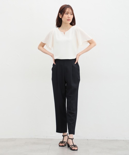 Honeys(ハニーズ)の「メタルパーツ付きトップス(Tシャツ/カットソー・レディース・アイボリー/ボルドー/ネイビー/ラベンダー・S/M/L/LL)」の6枚目の写真