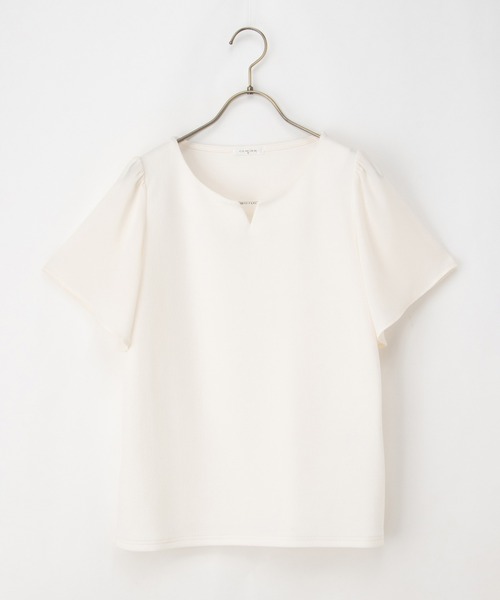 Honeys(ハニーズ)の「メタルパーツ付きトップス(Tシャツ/カットソー・レディース・アイボリー/ボルドー/ネイビー/ラベンダー・S/M/L/LL)」の17枚目の写真