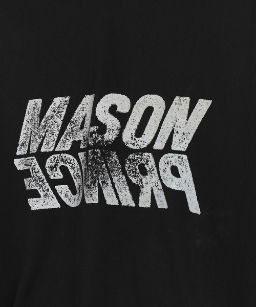 MASONPRINCE(メイソンプリンス)の「オーバーサイズ 汚れ加工 反転ロゴデザイン Tシャツ DT4252【MASONPRINCE】(Tシャツ/カットソー・メンズ・グレー/ブラック/ホワイト・S/M/L)」の5枚目の写真