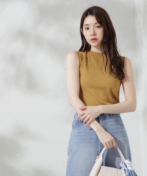 PROPORTION BODY DRESSING ノースリーブ ニット パール PROPORTION BODY DRESSING ノースリーブ ニット パール
