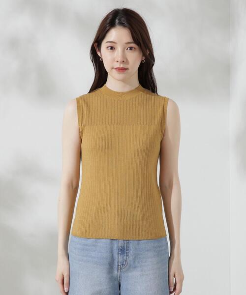 PROPORTION BODY DRESSING(プロポーションボディドレッシング)の「アイレットノースリーブニット / 1214270702(ニット/セーター・レディース・ブラック/イエロー/ブラウン/ホワイト系その他・FREE)」の10枚目の写真