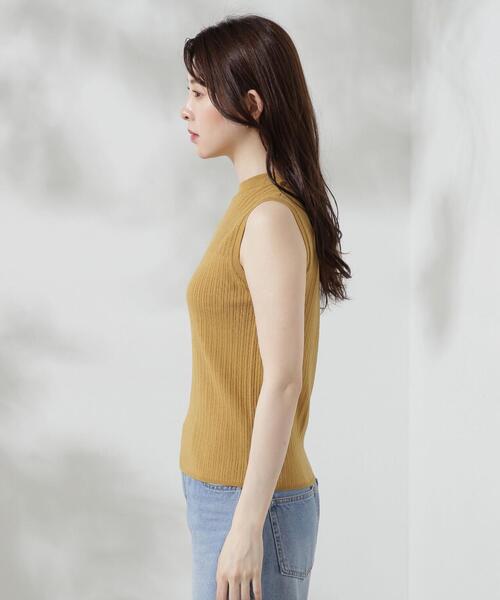 PROPORTION BODY DRESSING(プロポーションボディドレッシング)の「アイレットノースリーブニット / 1214270702(ニット/セーター・レディース・ブラック/イエロー/ブラウン/ホワイト系その他・FREE)」の9枚目の写真