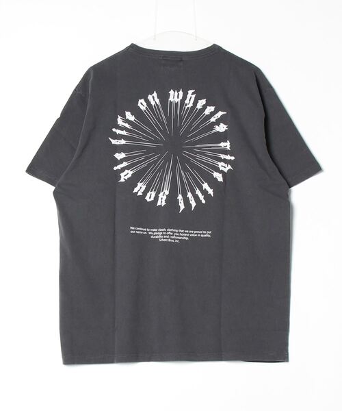 schott（ショット）の「SCHOTT-T-SHIRT MESSAGE WHEEL（Tシャツ/カットソー・メンズ・ホワイト/ブラック・M/L/XL）」の12枚目の写真