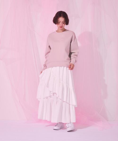 JILL by JILL STUART（ジルバイジルスチュアート）の「◇ボリュームデザインプリーツティアードスカート（スカート・レディース・ブラック/ピンク/ピンク系その他/ホワイト・FREE）」の18枚目の写真