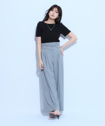 Mystrada（マイストラーダ）の「折り返しワイドパンツ（その他