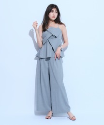 マイストラーダ　オリーブ色 ワイドパンツ 34 Mystrada（マイストラーダ）の「マリンワイドパンツ（その他