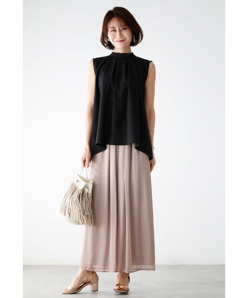Ehre style（エーレスタイル）の「1枚で万能！ONとOFFで楽しむ！2wayリボンブラウス（シャツ/ブラウス・レディース・ブラック/ホワイト・FREE）」の15枚目の写真