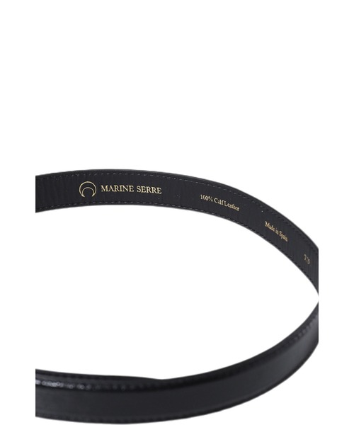 小物 Marine Serre Belt MARINE SERRE（マリーン・セル）の「RECYCLED LEATHER BUCKLE BELT