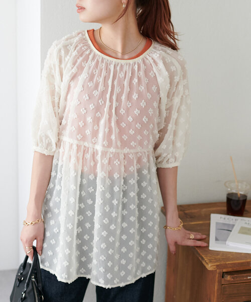 優待価格[TORRAZZO DONNA]2WAY Dot Tiered Blouse | KOBUNSHA