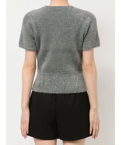 RESEXXY（リゼクシー）の「ミニシャギーラメニットトップス（ニット/セーター・レディース・ラベンダー/ベージュ/チャコールグレー・FREE）」の7枚目の写真