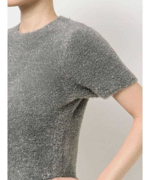 RESEXXY（リゼクシー）の「ミニシャギーラメニットトップス（ニット/セーター・レディース・ラベンダー/ベージュ/チャコールグレー・FREE）」の9枚目の写真