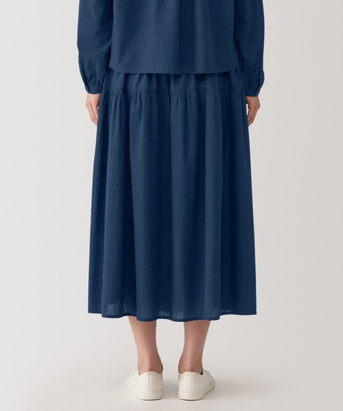 無印良品（ムジルシリョウヒン）の「婦人 綿ボイル インディゴ