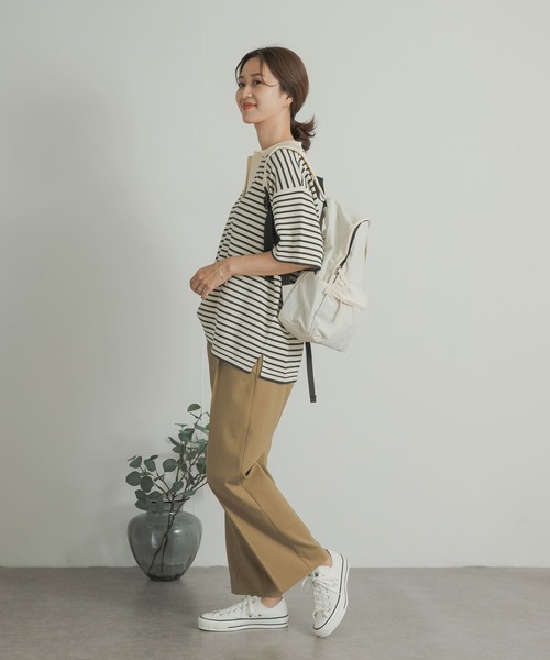 URBAN RESEARCH DOORS（アーバンリサーチドアーズ）の「ウォッシャブルボーダースキッパーニット（ニット/セーター・レディース・ブラウン系その他/ホワイト系その他・MEDIUM）」の11枚目の写真