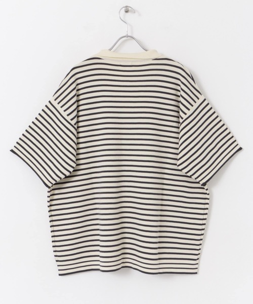 URBAN RESEARCH DOORS（アーバンリサーチドアーズ）の「ウォッシャブルボーダースキッパーニット（ニット/セーター・レディース・ブラウン系その他/ホワイト系その他・MEDIUM）」の3枚目の写真