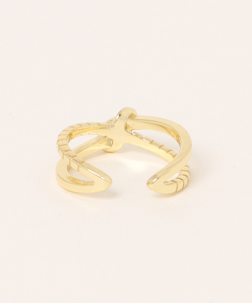 Burner(バーナー)の「【blatto 925silver】結び デザインリング フリーサイズ bla-ring-00604(リング・レディース・ゴールド・FREE)」の2枚目の写真