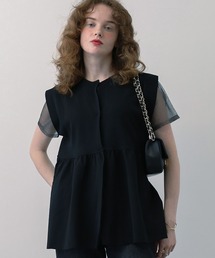 saloon | SALOON(サルーン)/ペプラムニットベスト(ベスト)