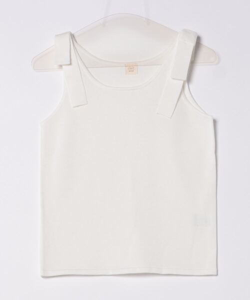 apres jour clair（アプレジュールクレア）の「【apres jour clair】肩リボンタンクトップ【ZOZOTOWN限定アイテム】（タンクトップ・レディース・ブラック/オフホワイト/ピンクベージュ・X-LARGE/フリー）」の21枚目の写真