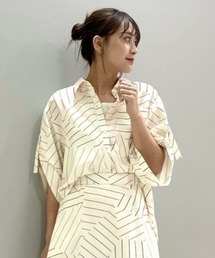 CAST: | 【1枚で着映える】ロールアップスリーブプリントブラウス(シャツ/ブラウス)