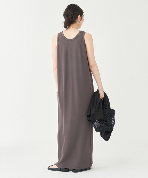 【新品未使用】plage リブタンクワンピース　ブラック plage｜《一部カラー神戸店・WEB限定追加》リブタンクワンピース