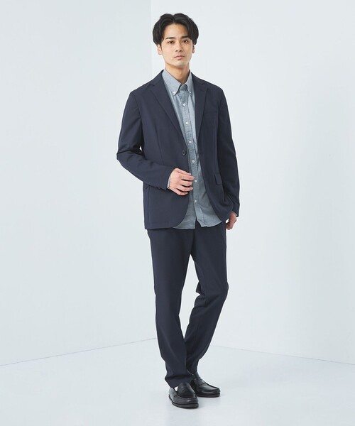 green label relaxing(グリーンレーベルリラクシング)の「ナチュラルフィット ビエラ ボタンダウン シャツ(シャツ/ブラウス・メンズ・グレー/ライラック/ネイビー/ホワイト・S/XL/L/M/XS)」の7枚目の写真