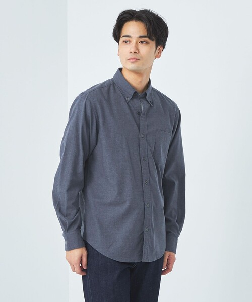 green label relaxing(グリーンレーベルリラクシング)の「ナチュラルフィット ビエラ ボタンダウン シャツ(シャツ/ブラウス・メンズ・グレー/ライラック/ネイビー/ホワイト・S/XL/L/M/XS)」の11枚目の写真