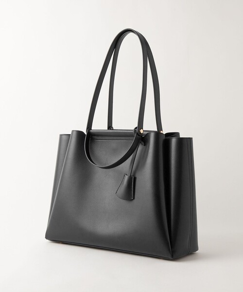 green label relaxing（グリーンレーベルリラクシング）の「ダブルハンドル トートバッグ / A4 / 通勤（トートバッグ・レディース・ベージュ/ライトグレー/ブラック/オフホワイト・FREE）」の13枚目の写真