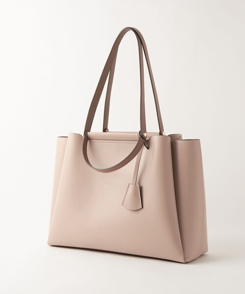 green label relaxing（グリーンレーベルリラクシング）の「ダブルハンドル トートバッグ / A4 / 通勤（トートバッグ・レディース・ベージュ/ライトグレー/ブラック/オフホワイト・FREE）」の7枚目の写真