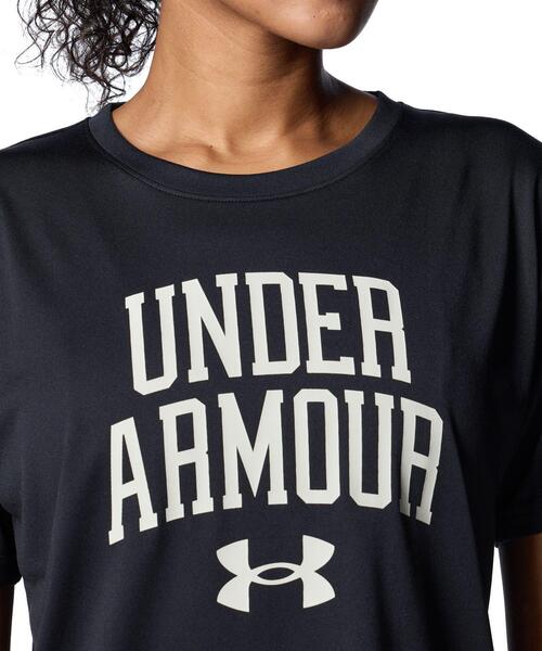 UNDER ARMOUR(アンダーアーマー)の「UAテック グラフィック Tシャツ(トレーニング/レディース)(Tシャツ/カットソー・レディース・ブラック・S/L/M/XL)」の4枚目の写真