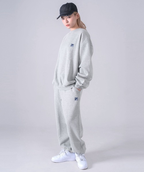 FILA(フィラ)の「【別注】FILA フィラ 上下セット 裏毛 スウェット トレーナー パンツ ワンポイント刺繍(セットアップ・メンズ・ブラック/杢グレー/ネイビー/ブラック系1/グレー系1/ネイビー系1・LL/L/3L/4L)」の4枚目の写真