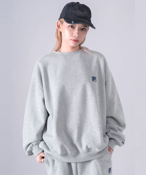 FILA(フィラ)の「【別注】FILA フィラ 上下セット 裏毛 スウェット トレーナー パンツ ワンポイント刺繍(セットアップ・メンズ・ブラック/杢グレー/ネイビー/ブラック系1/グレー系1/ネイビー系1・LL/L/3L/4L)」の3枚目の写真