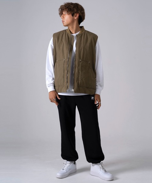 FILA(フィラ)の「【別注】FILA フィラ 上下セット 裏毛 スウェット トレーナー パンツ ワンポイント刺繍(セットアップ・メンズ・ブラック/杢グレー/ネイビー/ブラック系1/グレー系1/ネイビー系1・LL/L/3L/4L)」の16枚目の写真