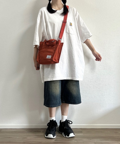 Cham.(チャム)の「デニムワイドハーフパンツ(デニムパンツ・レディース・ブルー・M/S/L)」の3枚目の写真