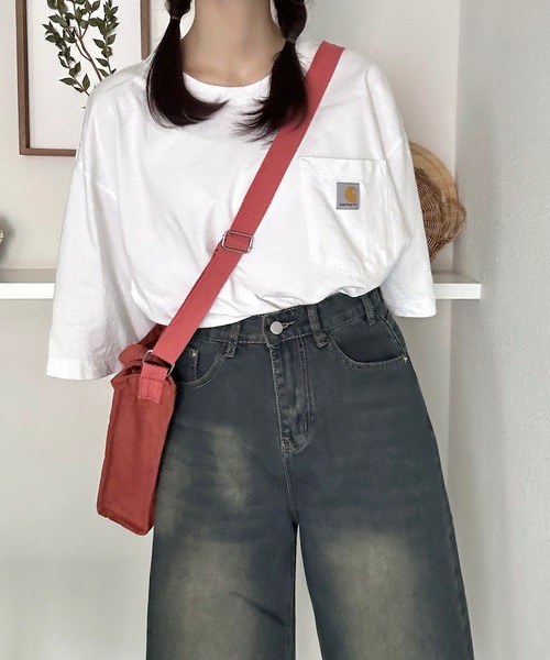 Cham.(チャム)の「デニムワイドハーフパンツ(デニムパンツ・レディース・ブルー・M/S/L)」の10枚目の写真
