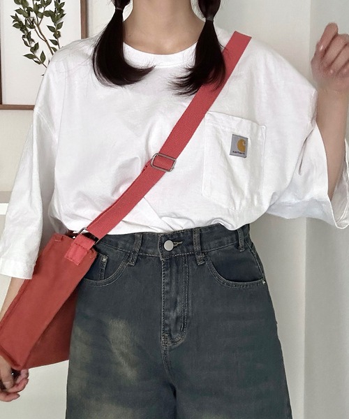 Cham.(チャム)の「デニムワイドハーフパンツ(デニムパンツ・レディース・ブルー・M/S/L)」の11枚目の写真