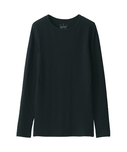 無印良品（ムジルシリョウヒン）の「〔MUJI Labo〕婦人　コットンカシミヤクルーネックＴシャツ（Tシャツ/カットソー・レディース・ブラック/グレー系/オフホワイト・XL/L/M/S）」の14枚目の写真