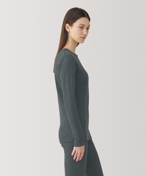 無印良品（ムジルシリョウヒン）の「〔MUJI Labo〕婦人　コットンカシミヤクルーネックＴシャツ（Tシャツ/カットソー・レディース・ブラック/グレー系/オフホワイト・XL/L/M/S）」の17枚目の写真