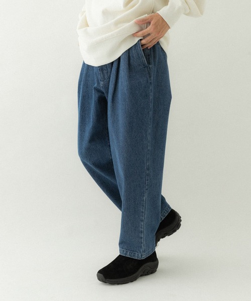 EKAL(エカル)の「ツータックデニムトラウザー(デニムパンツ・メンズ・ワンウォッシュ/ブルー系その他・MEDIUM/LARGE)」の4枚目の写真