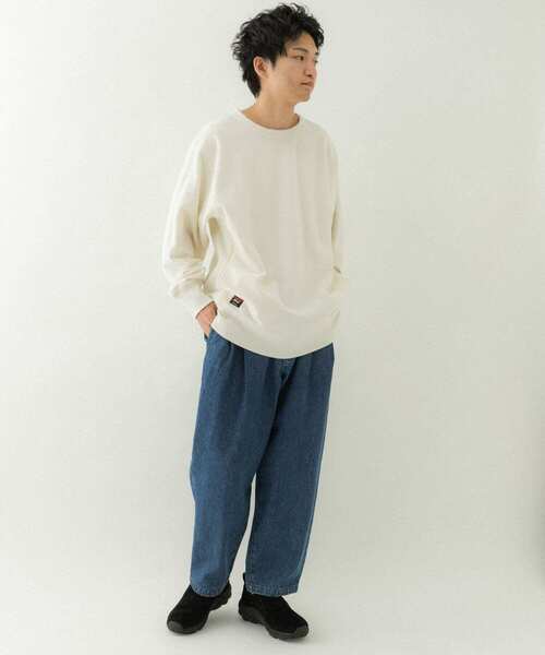 EKAL(エカル)の「ツータックデニムトラウザー(デニムパンツ・メンズ・ワンウォッシュ/ブルー系その他・MEDIUM/LARGE)」の8枚目の写真