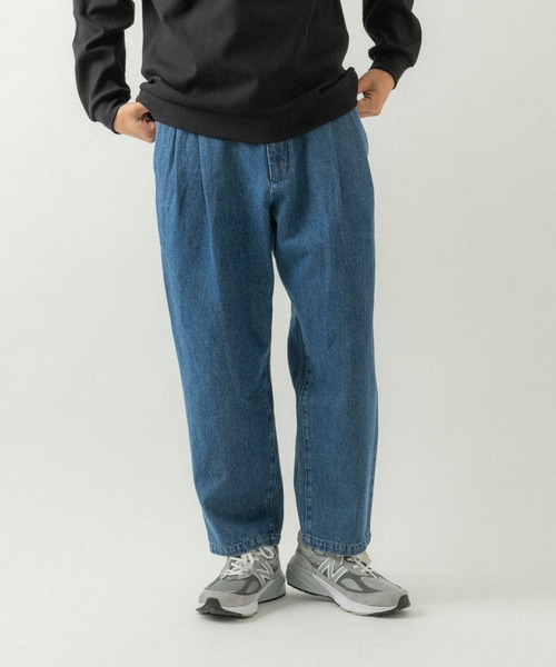 EKAL(エカル)の「ツータックデニムトラウザー(デニムパンツ・メンズ・ワンウォッシュ/ブルー系その他・MEDIUM/LARGE)」の11枚目の写真