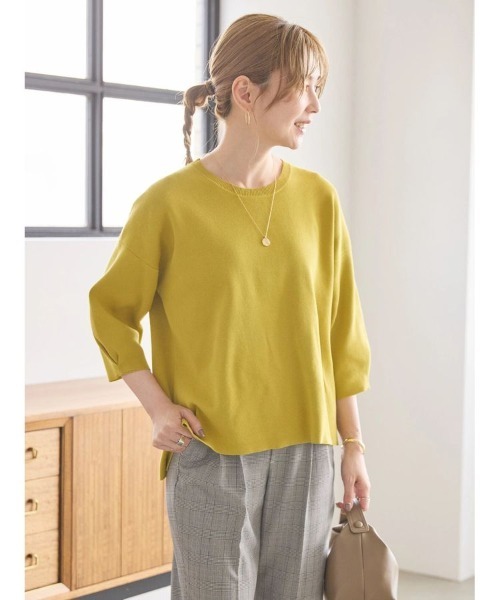 定価71500円タグ付き domelle タック ニット プルオーバー 定価71500円タグ付き domelle タック ニット プルオーバー