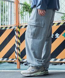WEGO | WEGO/【24年秋冬新作】ワイドカーゴスウェットパンツ(カーゴパンツ)
