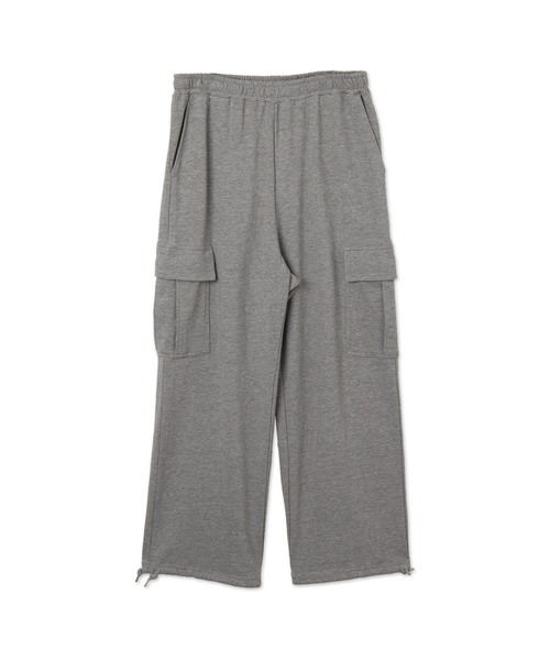 WEGO（ウィゴー）の「WEGO/ワイドカーゴスウェットパンツ（カーゴパンツ・メンズ・ブラック/杢グレー・MEDIUM/LARGE）」の18枚目の写真