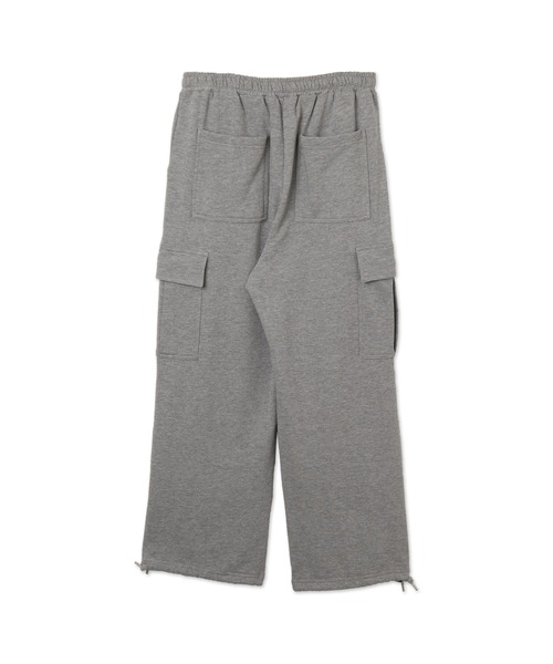 WEGO（ウィゴー）の「WEGO/ワイドカーゴスウェットパンツ（カーゴパンツ・メンズ・ブラック/杢グレー・MEDIUM/LARGE）」の19枚目の写真