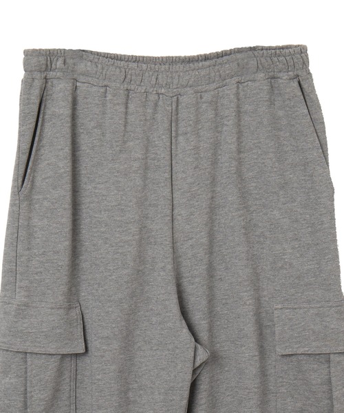 WEGO（ウィゴー）の「WEGO/ワイドカーゴスウェットパンツ（カーゴパンツ・メンズ・ブラック/杢グレー・MEDIUM/LARGE）」の20枚目の写真