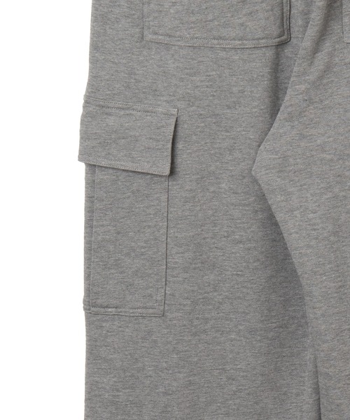 WEGO（ウィゴー）の「WEGO/ワイドカーゴスウェットパンツ（カーゴパンツ・メンズ・ブラック/杢グレー・MEDIUM/LARGE）」の22枚目の写真