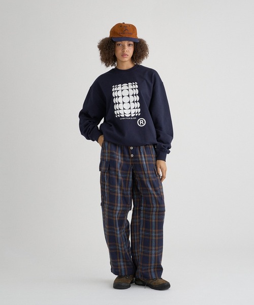 WISH FOR EVER（ウィッシュフォーエバー）の「DRAW CODE ART SWEAT/ドローコードアートスウェット（スウェット・メンズ・ネイビー/レッド/グレー/ブラック・MEDIUM/LARGE/SMALL）」の12枚目の写真